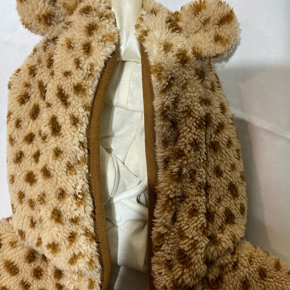 Wonder Nation Beige baby romper with brown dots, soft‎ texture, size 3-6M New - Picture 4 of 14